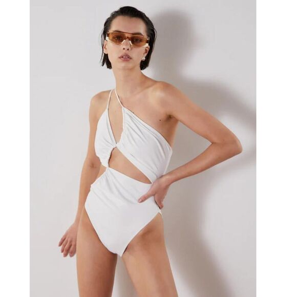 MISHA Collection Mical One Piece Swimsuit 2 White NWT - Picture 1 of 10